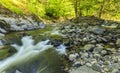 River in Hirkan national park in Lankaran Azerbaijan Royalty Free Stock Photo