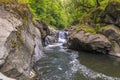 River in Hirkan national park in Lankaran Azerbaijan Royalty Free Stock Photo