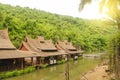River hotel bungalowslandmark on the water Thailand