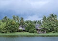 River house during monsoon in thailand