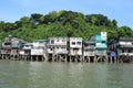 River houses in Ranong, Thailand Royalty Free Stock Photo