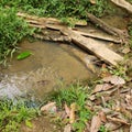 River and human path natural water