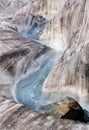 River in an ice chute Royalty Free Stock Photo