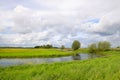 River the IJssel in Holland Royalty Free Stock Photo