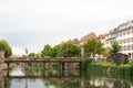 The docks of the Ill river in Strasbourg