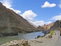 River Ind valley, in mountains of Ladakh