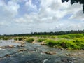 River in India with rocks Royalty Free Stock Photo