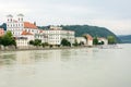 River Inn in Passau Royalty Free Stock Photo