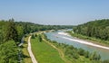 The river Isar in Munich in Bavaria