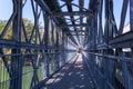 River Isar in Munich. View inner the Ludwigsbridge