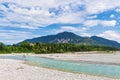 The river Isar near Wallgau in Bavaria, Germany Royalty Free Stock Photo