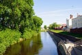 River Iset, Yekaterinburg city Royalty Free Stock Photo