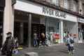 River Island fashion store shop entrance on shopping high street