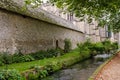 River Itchen flowing past Winchester College public school