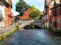 The River Itchen in Winchester, England Royalty Free Stock Photo