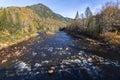 River at Jacques Cartier National Park. Quebec. Canada. Royalty Free Stock Photo