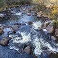 River at Jacques Cartier National Park. Quebec. Canada. Royalty Free Stock Photo