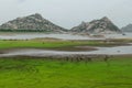 River of jawai dam is greener and also water and mounten beautiful sky summer Royalty Free Stock Photo