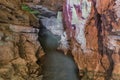 River in the Jiuxiang scenic area in Yunnan in China. Thee Jiuxiang caves area is near the Stone Forest of Kunming