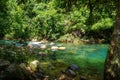 River in jungle rainforest, Khao Sok, Thailand Royalty Free Stock Photo