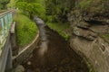 River Kamenice in color nice sunny spring evening