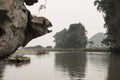 River and karst mountains. Nimh Binh, Vietnam.