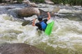 River Kayaking as extreme and fun sport.