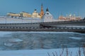 River Kazanka and Kazan Kremlin. Tatarstan, Russia Royalty Free Stock Photo