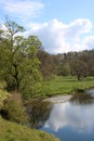 River Kent in Levens Hall Deer Park, Cumbria