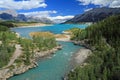 River Through Kootenay Plains, Alberta Royalty Free Stock Photo