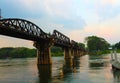 River Kwai Bridge After Rainfall Royalty Free Stock Photo