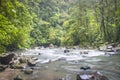River at La Fortuna Waterfall in Arenal National Park, Costa Rica Royalty Free Stock Photo