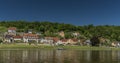 River Labe or Elbe in Stadt Wehlen Royalty Free Stock Photo