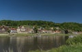 River Labe or Elbe in Stadt Wehlen Royalty Free Stock Photo