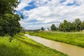 River Laborec in Michalovce city, Slovakia