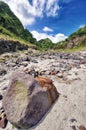 River with Lahar Royalty Free Stock Photo