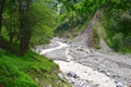 River Lakshman Ganga on Trek to Ghangaria, Uttarakhand, India Royalty Free Stock Photo