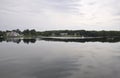 River Landscape from Kennebunkport in Maine state of USA Royalty Free Stock Photo