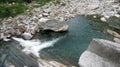 River on Lavertezzo, Verzasca Valley. Switzerland Royalty Free Stock Photo