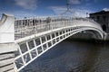 River Liffey Ha penny Bridge in Dublin Republic of Ireland