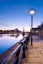 River Liffey By Night Royalty Free Stock Photo