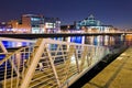 River Liffey by Night Royalty Free Stock Photo