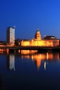 River Liffey Reflections At Custom Quay Royalty Free Stock Photo