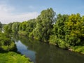 The river lippe in germany Royalty Free Stock Photo