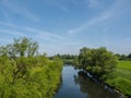 The river lippe in germany Royalty Free Stock Photo