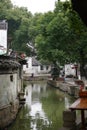 River in a little village in China close to Shanghai