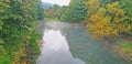 River Ljubljanica near Vrhnika in autumn colurs