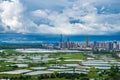 The River-loop area of Shenzhen River Royalty Free Stock Photo