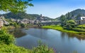 River Lot at Estaing Village Royalty Free Stock Photo