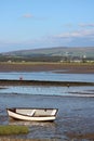 River Lune Little Egrets Glasson Dock Clougha Pike Royalty Free Stock Photo